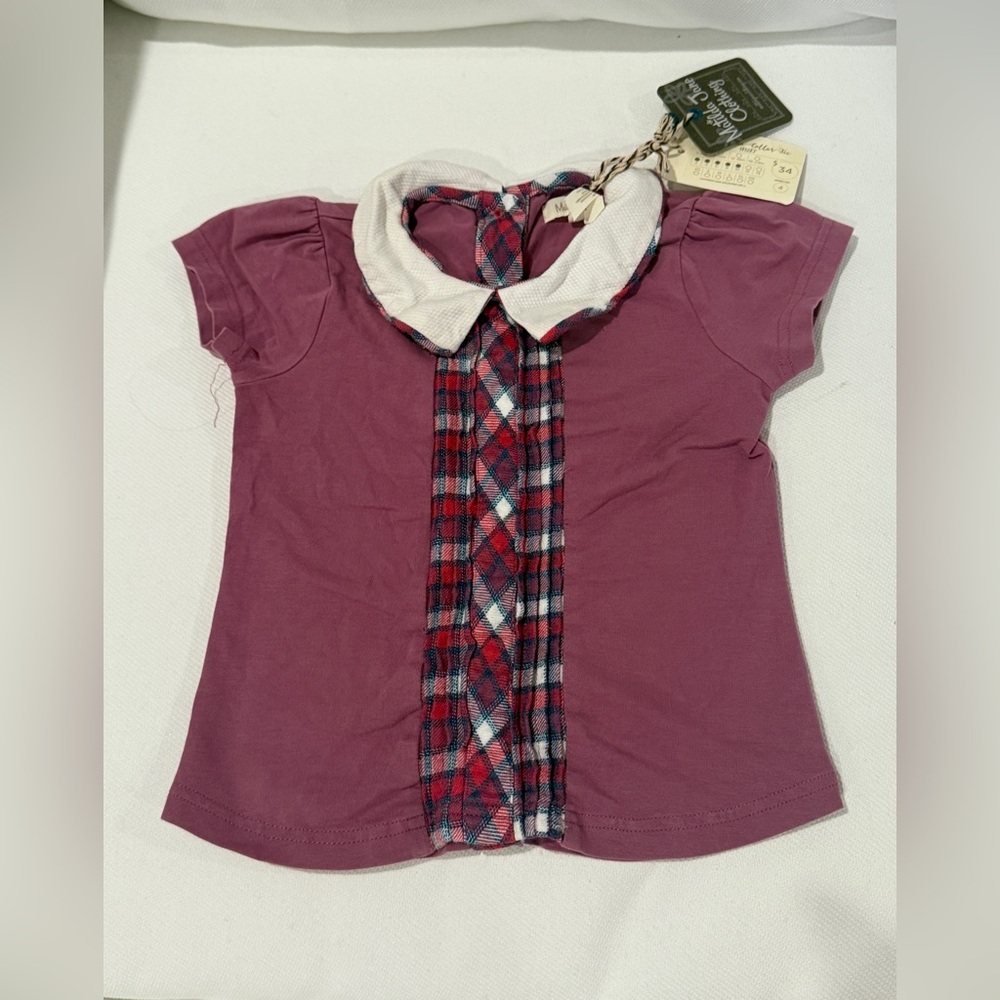 Matilda Jane Katherine Collar Tee size 4 NWT